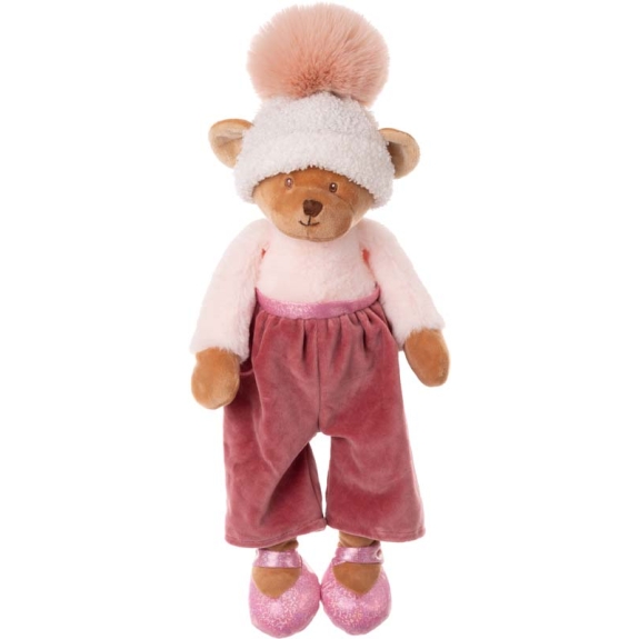 Bukowski Αρκουδίνα με ροζ χειμερινά ρουχαλάκια 38εκ